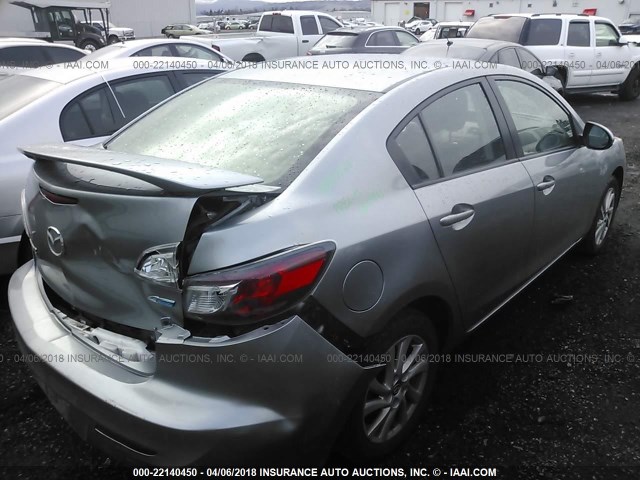 JM1BL1VPXD1792086 - 2013 MAZDA 3 I SILVER photo 4