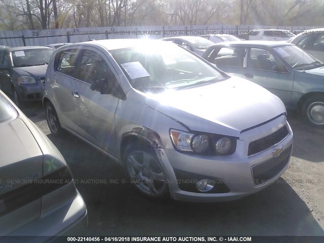 1G1JE6SBXF4122057 - 2015 CHEVROLET SONIC LTZ SILVER photo 1