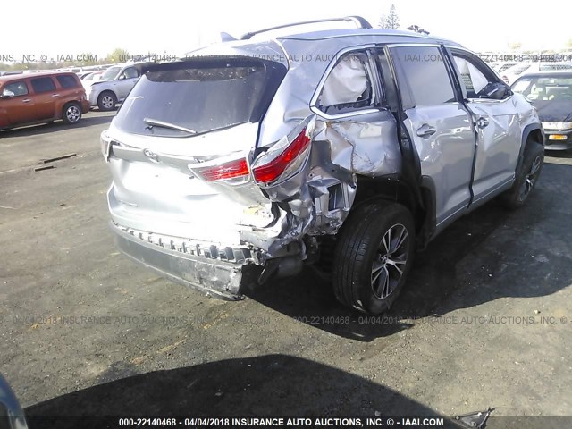 5TDJKRFH0GS334892 - 2016 TOYOTA HIGHLANDER XLE ვერცხლისფერი ფოტო 6