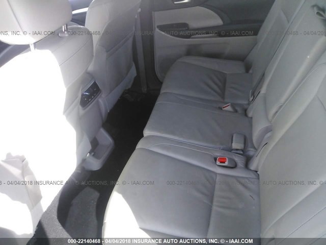 5TDJKRFH0GS334892 - 2016 TOYOTA HIGHLANDER XLE ვერცხლისფერი ფოტო 8