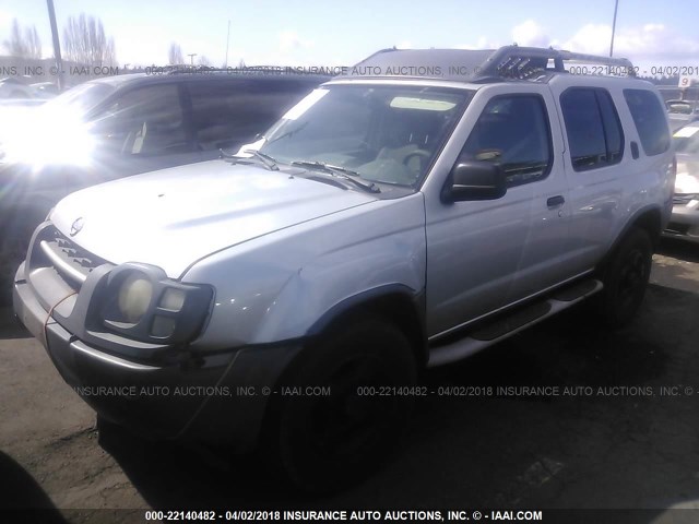 5N1ED28Y22C547428 - 2002 NISSAN XTERRA XE/SE SILVER photo 2