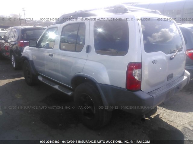 5N1ED28Y22C547428 - 2002 NISSAN XTERRA XE/SE SILVER photo 3