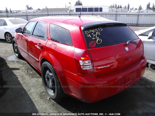 2D4FV37V38H192913 - 2008 DODGE MAGNUM SXT RED photo 3