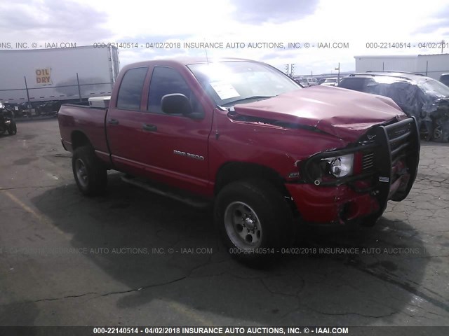 3D7KU28D24G118851 - 2004 DODGE RAM 2500 ST/SLT RED photo 1