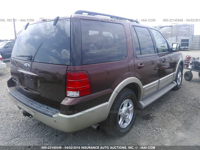 1FMFU18546LA97484 - 2006 FORD EXPEDITION EDDIE BAUER MAROON photo 4