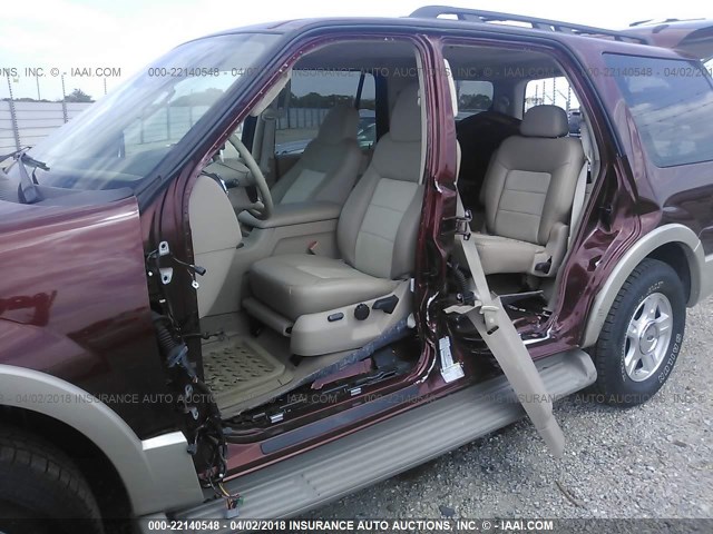 1FMFU18546LA97484 - 2006 FORD EXPEDITION EDDIE BAUER MAROON photo 6