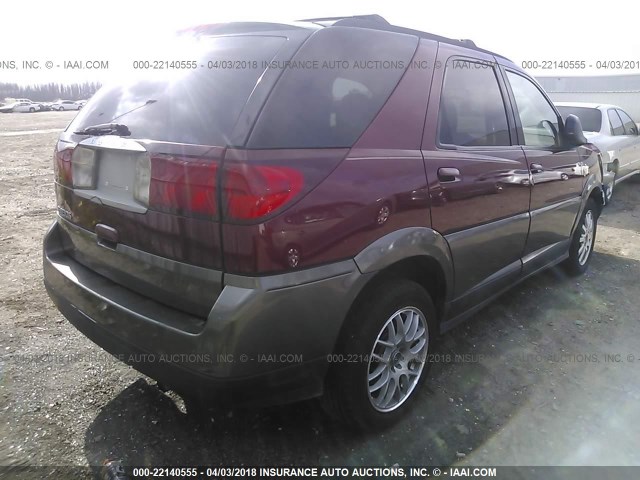 3G5DA03E15S544178 - 2005 BUICK RENDEZVOUS CX/CXL MAROON photo 4