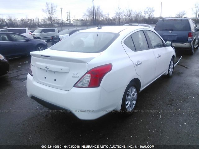 3N1CN7AP3JL802567 - 2018 NISSAN VERSA S/S PLUS/SV/SL WHITE photo 4