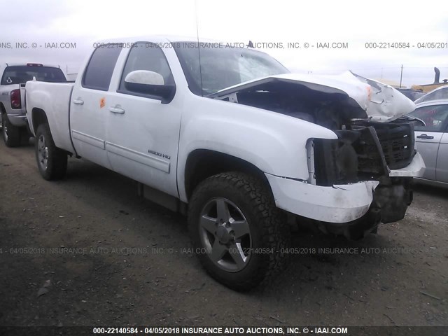 1GT121E80CF123155 - 2012 GMC SIERRA K2500 SLT WHITE photo 1