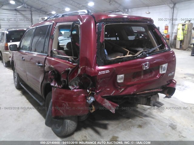 5FNYF18474B007730 - 2004 HONDA PILOT EX RED photo 6