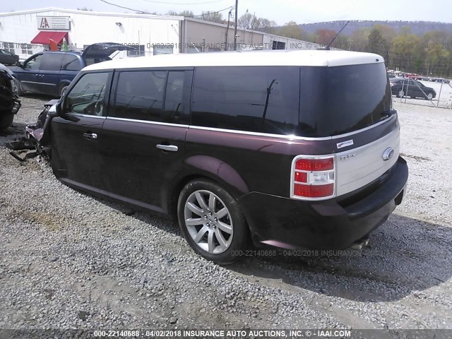 2FMDK53C39BA12570 - 2009 FORD FLEX LIMITED BURGUNDY photo 3