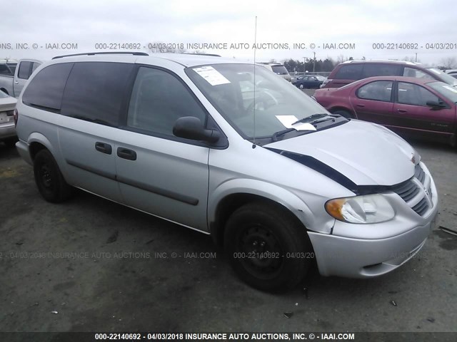 1D4GP24R27B199732 - 2007 DODGE GRAND CARAVAN SE SILVER photo 1