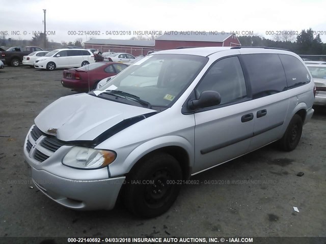 1D4GP24R27B199732 - 2007 DODGE GRAND CARAVAN SE SILVER photo 2