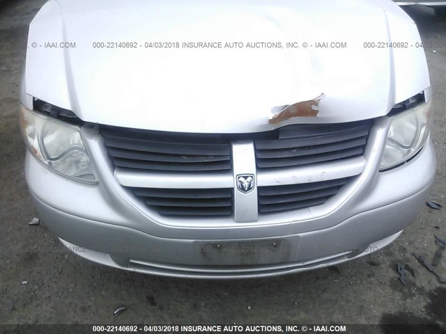 1D4GP24R27B199732 - 2007 DODGE GRAND CARAVAN SE SILVER photo 6