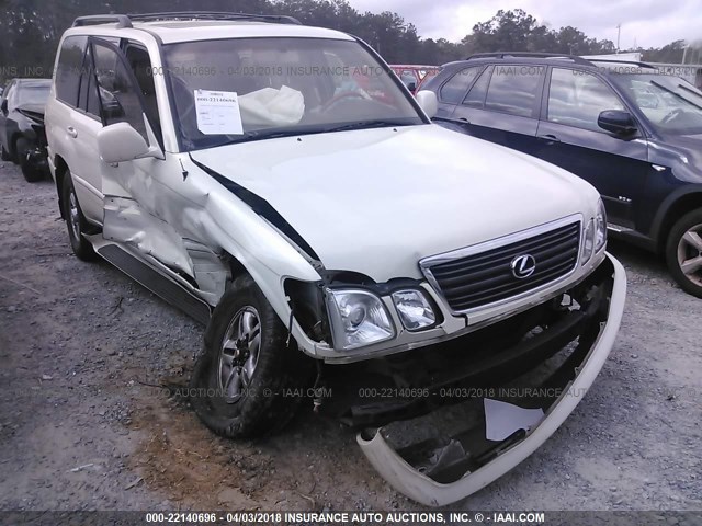 JT6HT00W1Y0087487 - 2000 LEXUS LX 470 WHITE photo 1