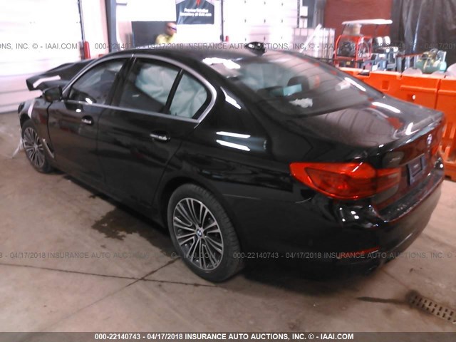 WBAJA7C3XHG904163 - 2017 BMW 530 XI BLACK photo 3