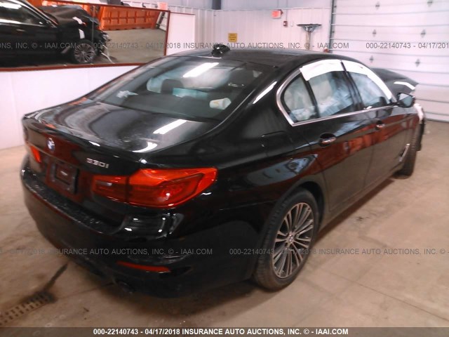 WBAJA7C3XHG904163 - 2017 BMW 530 XI BLACK photo 4