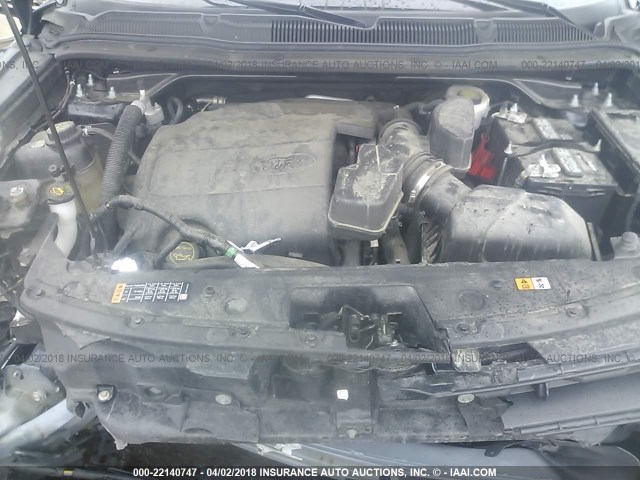 1FM5K8F81GGA71734 - 2016 FORD EXPLORER LIMITED 蓝色 照片 10