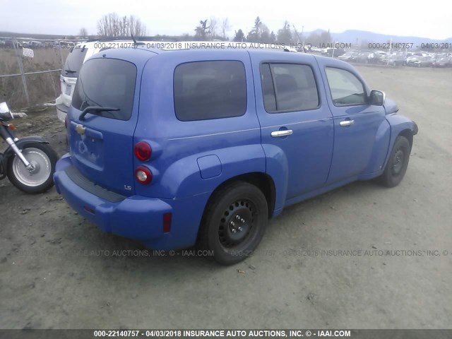3GNCA33D58S670651 - 2008 CHEVROLET HHR LS ლურჯი ფოტო 4