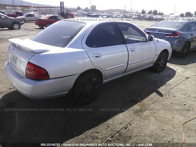 3N1CB51AX5L521672 - 2005 NISSAN SENTRA 1.8S SILVER photo 4