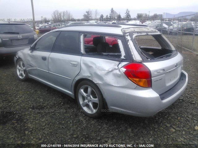 4S3BP626567355562 - 2006 SUBARU LEGACY 2.5I LIMITED/2.5I SPECIAL SILVER photo 3