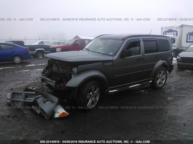 1D4PU4GXXBW607510 - 2011 DODGE NITRO HEAT GRAY photo 2