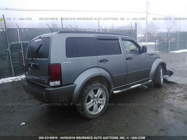 1D4PU4GXXBW607510 - 2011 DODGE NITRO HEAT GRAY photo 4