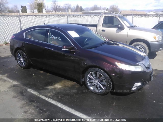 19UUA96569A002141 - 2009 ACURA TL BURGUNDY photo 1