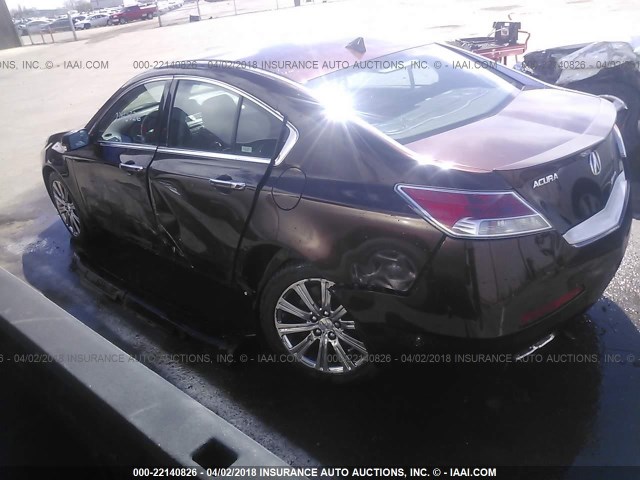 19UUA96569A002141 - 2009 ACURA TL BURGUNDY photo 3