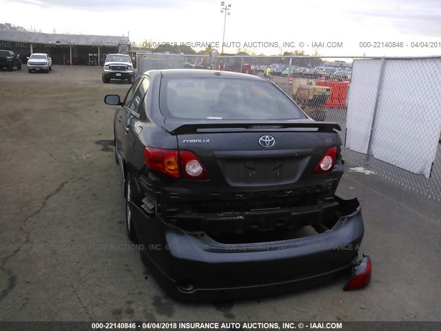 1NXBU4EE3AZ357719 - 2010 TOYOTA COROLLA S/LE/XLE GRAY photo 6