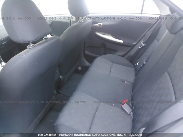 1NXBU4EE3AZ357719 - 2010 TOYOTA COROLLA S/LE/XLE GRAY photo 8