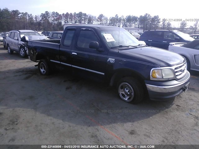 1FTZX1725YNC30891 - 2000 FORD F150 BLACK photo 1