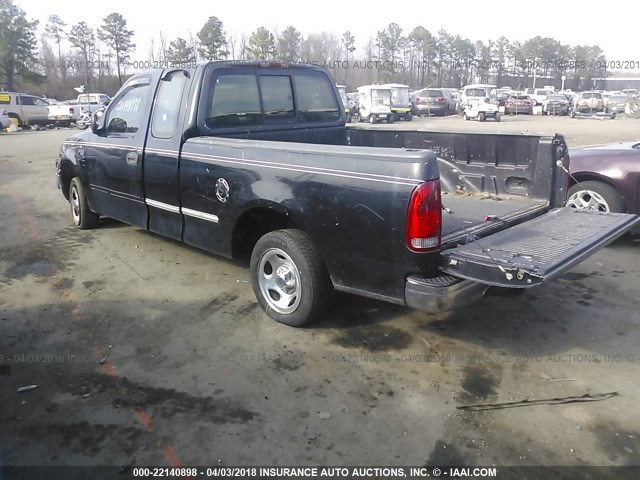 1FTZX1725YNC30891 - 2000 FORD F150 BLACK photo 3