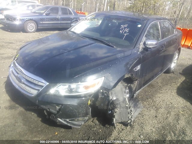 1FAHP2FW9AG125275 - 2010 FORD TAURUS LIMITED BLACK photo 2