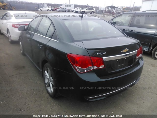 1G1PE5SB3E7140577 - 2014 CHEVROLET CRUZE LT GREEN photo 3