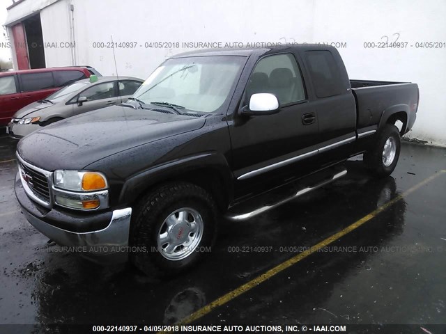 1GTEK19T8YE227227 - 2000 GMC NEW SIERRA K1500 BLACK photo 2