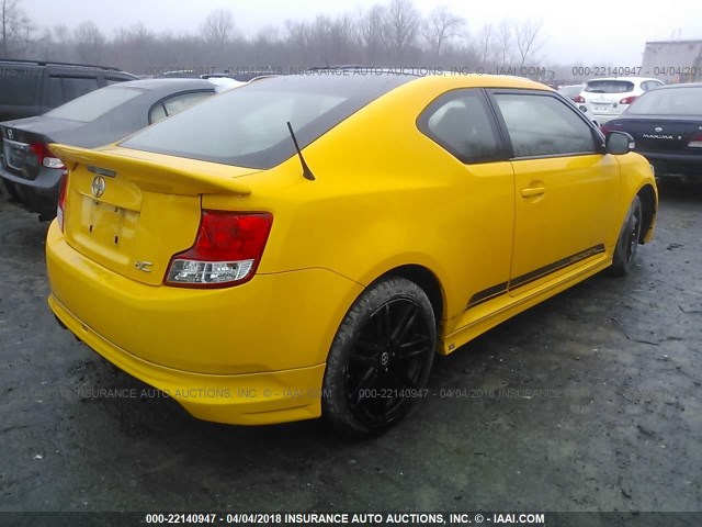 JTKJF5C75C3027568 - 2012 TOYOTA SCION TC ყვითელი ფოტო 4