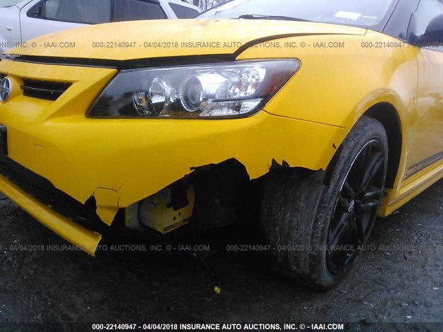 JTKJF5C75C3027568 - 2012 TOYOTA SCION TC ყვითელი ფოტო 6
