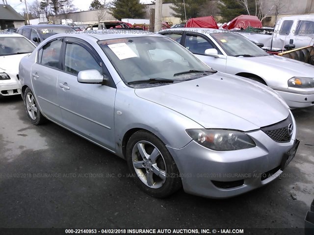 JM1BK12G861485090 - 2006 MAZDA 3 I SILVER photo 1