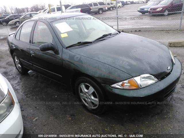 1G1JF524727258468 - 2002 CHEVROLET CAVALIER LS GREEN photo 1