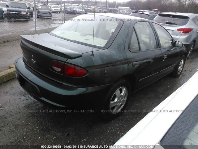 1G1JF524727258468 - 2002 CHEVROLET CAVALIER LS GREEN photo 4