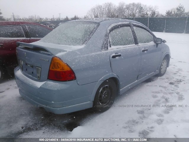 JS2RA62S155251504 - 2005 SUZUKI AERIO S/LX BLUE photo 4