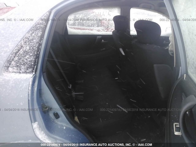 JS2RA62S155251504 - 2005 SUZUKI AERIO S/LX BLUE photo 8