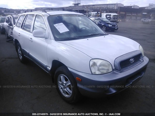 KM8SC73D62U334287 - 2002 HYUNDAI SANTA FE GLS/LX WHITE photo 1