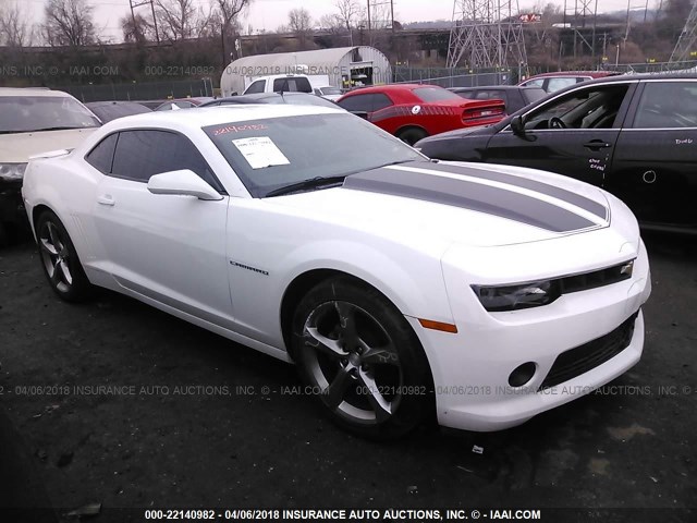 2G1FC1E36E9240041 - 2014 CHEVROLET CAMARO LT WHITE photo 1