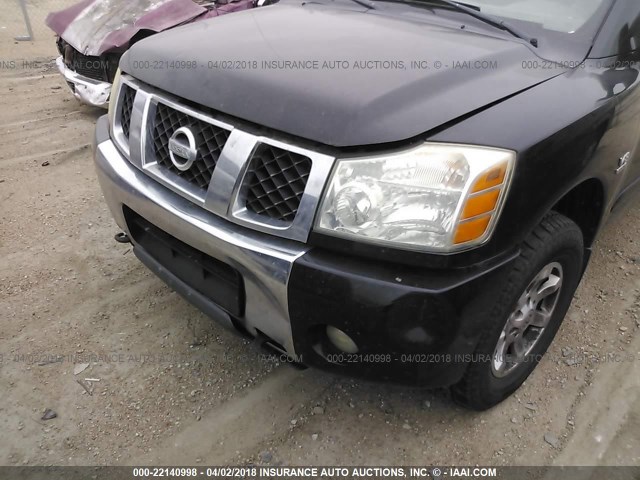 1N6AA07B94N530983 - 2004 NISSAN TITAN XE/SE/LE BLACK photo 6