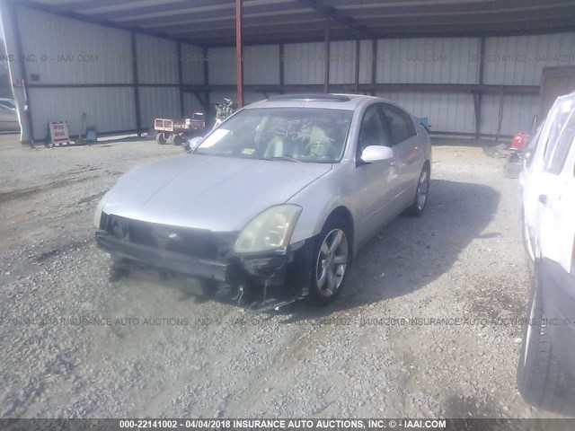 1N4BA41E35C815411 - 2005 NISSAN MAXIMA SE/SL SILVER photo 2