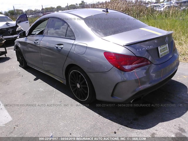 WDDSJ4GB3EN092967 - 2014 MERCEDES-BENZ CLA 250 4MATIC GRAY photo 3