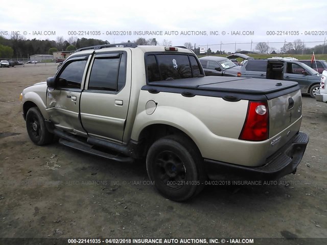 1FMZU77EX3UA40679 - 2003 FORD EXPLORER SPORT TR  GOLD photo 3