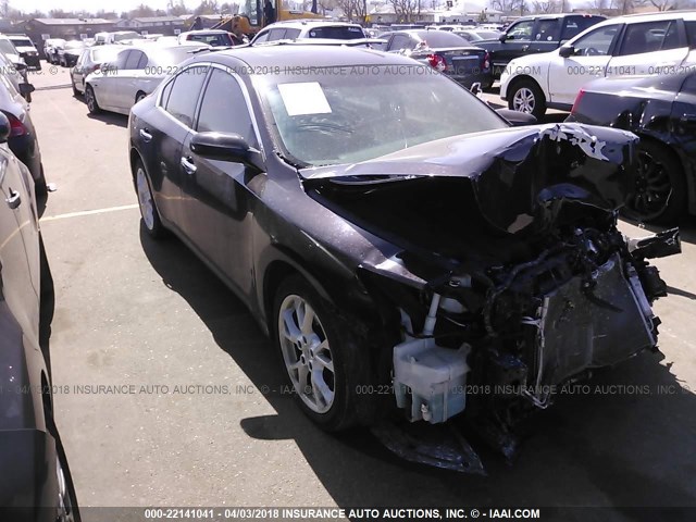 1N4AA5AP2EC440789 - 2014 NISSAN MAXIMA S/SV BLACK photo 1